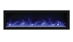 Remii Deep Indoor Electric Fireplace W/ Black Steel Surround Built-in, 55". Fixed Price $1899.00.