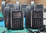 Lot 5 Polycom Vvx 400 Ip Office Business Media Phones W/handset, Cord & Stand. Fixed Price $74.99.