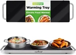 Nutrichef PKWTR40 Portable Electric Food Hot Plate With Black Glass Top. Fixed Price $39.95.