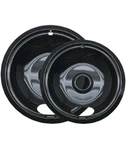 Range Kleen P12782XCD5 Style Black Porcelain Drip Pans, 2-PACK. Fixed Price $10.99.