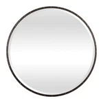 Thin Frame Urban Industrial Minimalist Wall Mirror Round Vanity Black Gold. Fixed Price $853.20.