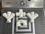 Nos 4-PACK Lot Genova 73415 Pvc Pipe Wye 1-1/2 " Inch Elbow Double Sanitary Tee. Fixed Price $25.15.