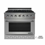 Nxr 36" 5.5 Cu.ft. Pro-style Propane Gas Range With Convection Oven SC3611LP. Fixed Price $2209.00.