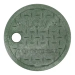 6 In. Round Valve Box Cover Green Icv. Fixed Price $7.99.