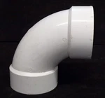 Genova 4" Pvc 90 Degree Elbow Pipe Fitting, 72840, 1-3, Nsf- Dwv, Usa. Fixed Price $10.00.