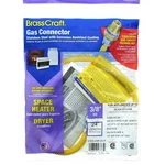 Brasscraft Stainless Steel 24" Length 3/8"OD Gas Appliance Connector CSSL45R-24P. Fixed Price $21.99.