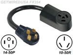 New 14-50P 4-PRONG Plug Old Female 10-50R 3-PIN Receptacle Stove Adapter. Fixed Price $59.95.