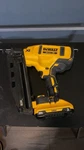Dewalt 20V 16 Ga Gun Angled Finish Nailer Good Condition Tool Only. Fixed Price $220.00.