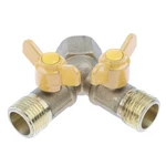 1 Pc Brass Two Way Natural Gas Pipe Splitter Connector Piece Adapter Valve. Fixed Price $17.53.