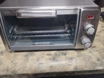 Black+decker Crisp 'n Bake Air Fry Countertop Convection Toaster Oven Never Used. Fixed Price $34.99.