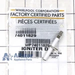 Whirlpool Range/stove/oven Spark Electrode WP74011829. Fixed Price $33.25.