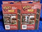 Quake Hold! Furniture Nylon Safety Straps MODEL#4162 Color Antique Brown. Fixed Price $12.95.