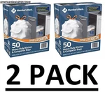 2 Pack - Heavy Duty Kitchen Compactor Trash Bags 18 Gallon 50 (total 100 Ct.). Fixed Price $37.81.