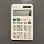 Sharp Elsi Mate EL-377W Pocket Calculator White Solar Battery Works!. Fixed Price $9.99.