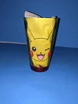 Pokemon Pikachu Face Logo Yellow Pint Glass Cup By Just Funky 2015. Fixed Price $24.99.