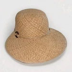 New Crazy Horse Face Saver Natural Tan Straw Sun Hat Visor With Tags. Fixed Price $22.95.