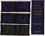 Large 4"X8" Custom Tag Patch With Iron-on Backing "your Name". Fixed Price $20.00.