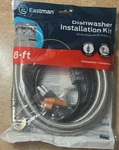 Eastman Dishwasher Installation Kit 8FT Stainless Steel Hose & Power Cord. Fixed Price $24.99.