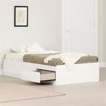 South Shore Gramercy Mates Bed With 3 Drawers Twin Pure White. Fixed Price $262.71.