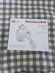 Kitchenaid KHM512WH Soft Grip 60W Speed Hand Mixer - White. Fixed Price $32.95.