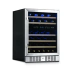Newair 24 Inch 46 Bottle Wine Cooler Refrigerator, Built-in Dual Zone. Fixed Price $839.99.