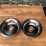 Lot Of - Chrome Frigidaire Range Cooktop 8" Burner Drip Ring 5300147223. Fixed Price $19.95.