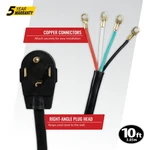 Certified Appliance 10 Ft Dryer Power Cord 30-AMP 4-WIRE 4-PRONG 90-2028 New 30A. Fixed Price $24.25.