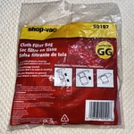 Shop Vac 90102 Cloth Filter Bag Type Gg Genuine New Sealed Package Reusable 2010. Fixed Price $13.00.