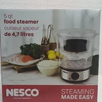 Nesco ST-25F, Quart -food Steamer Cuiser Vapeur. New, Open Box.. Fixed Price $20.00.