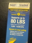 Safe AC-080 Universal Light-duty Air Conditioner Support Bracket, To 80LB. Fixed Price $20.00.