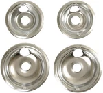 General Electric GE68CC New Oem 4 Range Drip Bowl Kit (2X6" And 2X8") - Chrome. Fixed Price $37.99.