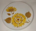 Mikasa Sunbeam 12" Round Serving Platter Tray Plate 3147-W Yellow Sunflower. Fixed Price $29.44.