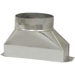 Deflect-o Galvanized Transition 3-1/4 X 10 ", 6 Dia. Fixed Price $32.92.