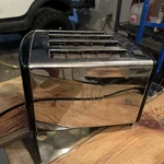 Vintage Toastmaster Chrome 4 Slice Electric Pop Up Wide Slot Toaster D1050B -bub. Fixed Price $30.00.