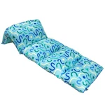 Wildkin Confetti Blue Microfiber Pillow Lounger, 87"L X 27"W 0.25"H. Fixed Price $18.99.