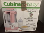 Cuisinart BFM-1000 Baby Food Maker And Bottle Warmer Pink Nib. Fixed Price $34.90.