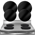 4 Pack Black Stove Top Covers For Electric Burner Range Protector Liners Set. Fixed Price $18.99.