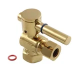Kingston CC33105DL 3/8" Ips, O.d. Compression Angle Valve, Polished Brass. Fixed Price $24.74.
