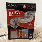 Deflecto Aluminum Clothes Dryer Transition Vent Duct 4 8 Ft Box Of 6. Fixed Price $41.82.