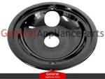 General Electric 8" Black Burner Drip Bowl WB31T10015 WB32X5085 WB32T10003. Fixed Price $12.95.