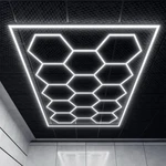 14 Hexagon Led Lighting Detailing Garage Workshop Car Retail Barber With Border. Fixed Price $128.80.