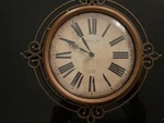 Vtg Sterling & Noble Wall Clock Featuring Decorative Frame With Roman Numerals. Fixed Price $25.00.