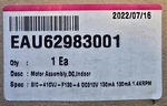 Makspro EAU62983001 Motor Assembly Dc Indoor Fits Air Conditioner. Fixed Price $109.99.