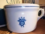 Vintage Usats Army Transport Service Chamber Syracuse Onondaga Pottery. Fixed Price $124.99.