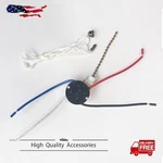 Zing Ear ZE-208S 3SPEED 4WIRE Ceiling Fan Pull Chain Switch 6A 125VAC-BRONZE Us. Fixed Price $5.45.