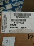 WPW10370558 Genuine Whirlpool Light Socket For Ranges Box (W10370558). Fixed Price $18.00.