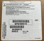 Whirlpool Pulley Cover Shield W10550173/ WPW10550173. Fixed Price $11.15.