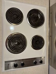Whirlpool SFC800002 Electric Drop-in Cooktop, 4 Coil Burners, White. Fixed Price $99.50.