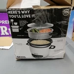 Aroma ARC-743-1NG Gray 120 Volt 6 Cup Rice Cooker And Food Steamer. Fixed Price $27.93.