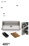 Kohler R78957-1PC-NA Pro-inspired Kitchen Faucet Sink. Fixed Price $400.00.
